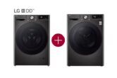 LG - 11kg Wasmachine F4WR7011SYB + 9kg Droger RH90V9ZVEN Zwart black friday deals