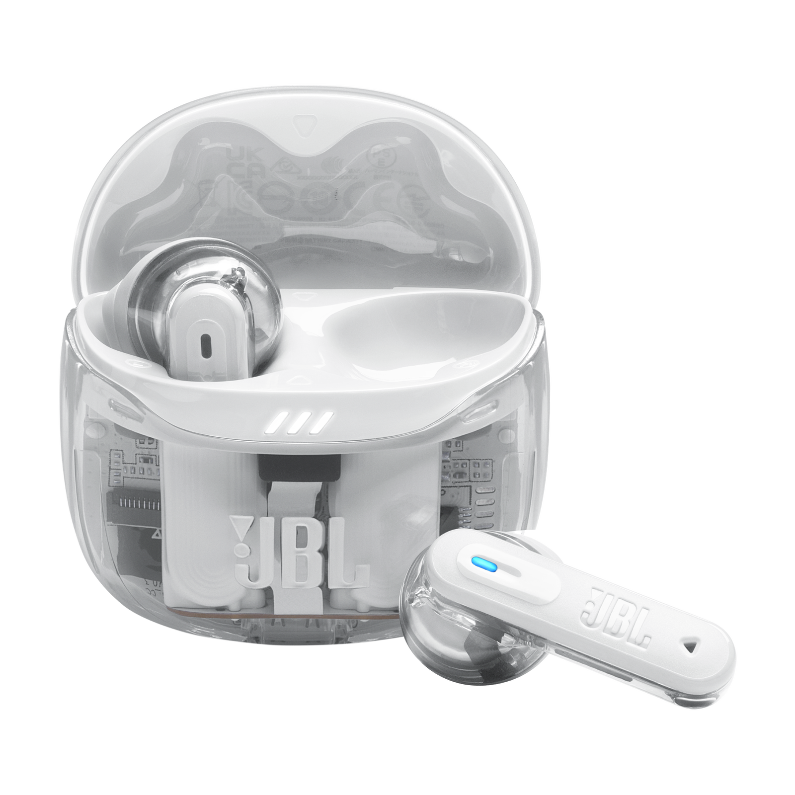 JBL - JBL Tune Flex 2 Ghost Edition Ghost White black friday deals