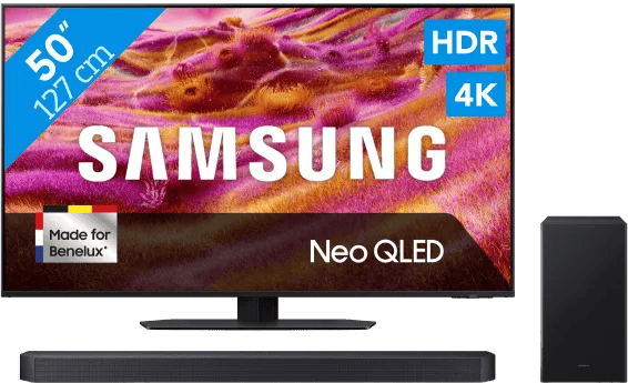 Coolblue - Samsung 50″ Neo QLED QN90F 4K (2025) + Samsung HW-B750F (2025) black friday deals
