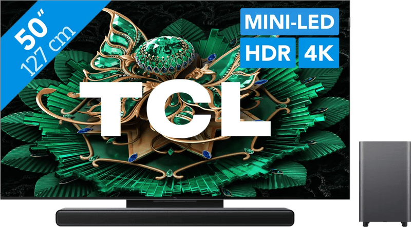 Coolblue - TCL 50″ QD Mini-led C71K 4K (2025) + TCL S55H 2.1 Soundbar black friday deals