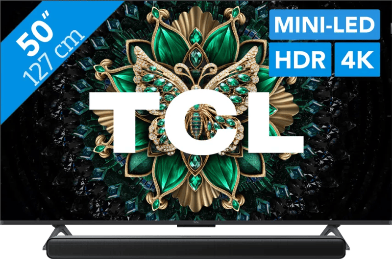 Coolblue - TCL 50″ QD Mini-led C61K (2025) + TCL S45H 2.0 Soundbar black friday deals