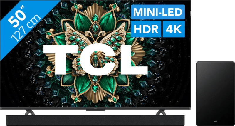 Coolblue - TCL 50″ QD Mini-led C61K (2025) + TCL Q65H black friday deals