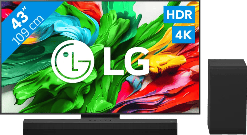 Coolblue - LG 43″ QNED86 EVO 4K (2025) + LG DS40T black friday deals