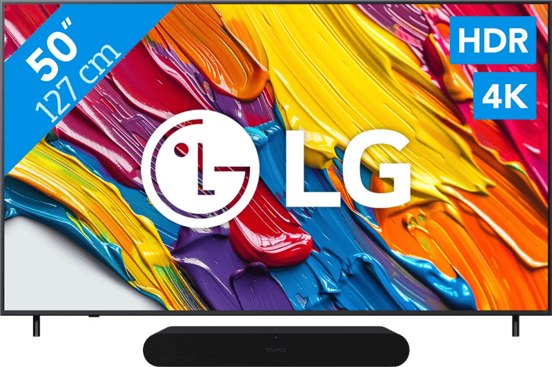 Coolblue - LG 50″ QNED82 4K (2025) + Sonos Ray Zwart black friday deals
