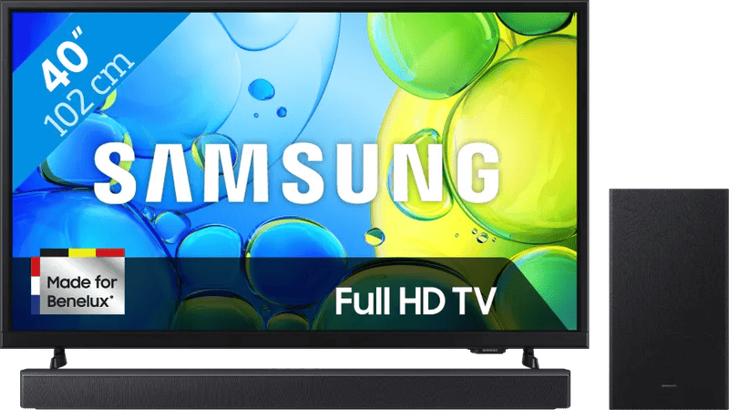Coolblue - Samsung 40″ Full HD F6000F (2025) + Samsung HW-B450F Zwart black friday deals