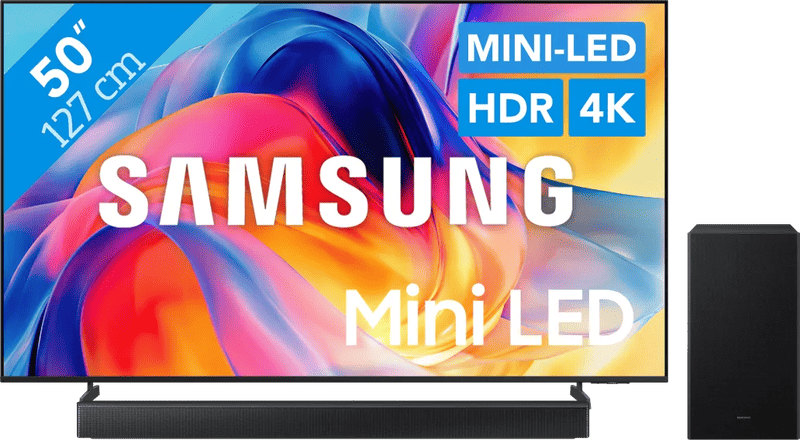 Coolblue - Samsung Mini-led 50″ M73H (2026) + Samsung HW-B66CF (2025) black friday deals