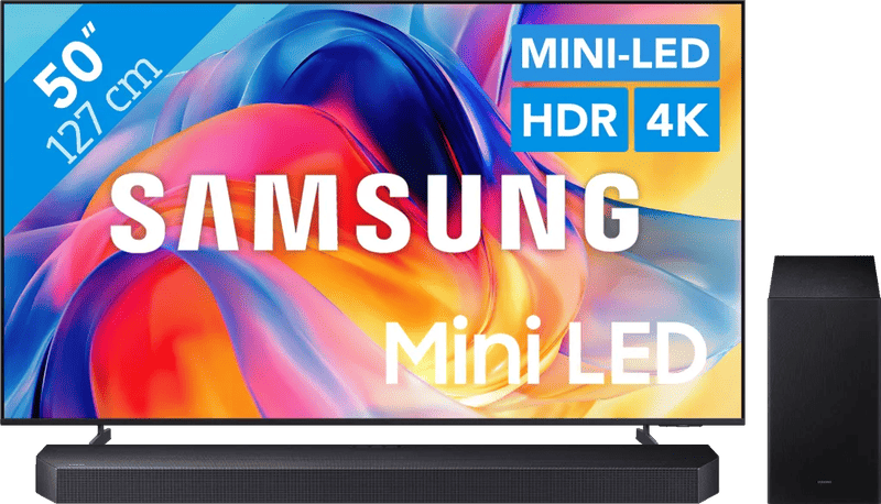 Coolblue - Samsung Mini-led 50″ M73H (2026) + Samsung HW-Q600F (2025) black friday deals