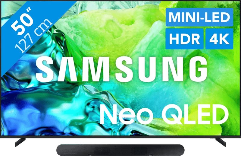 Coolblue - Samsung Neo QLED 50″ QN80H (2026) + Samsung HW-S60D Zwart (2024) black friday deals