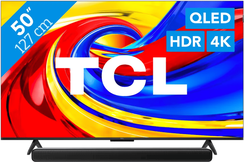 Coolblue - TCL 50″ QLED P79L 4K (2026) + TCL S45H 2.0 Soundbar black friday deals