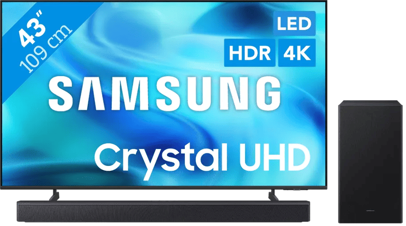 Coolblue - Samsung Led 43″ U8070H (2026) + Samsung HW-B450F (2025) black friday deals