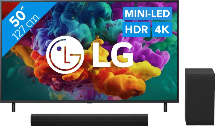 Coolblue - LG Mini-led 50″ QNED85 (2026) + LG DS40T black friday deals