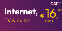 Youfone TV Alles-in-1 - Internet, TV en bellen de eerste 6 maanden € 16,- per maand black friday deals