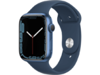 MediaMarkt - Apple Watch Series 7 Cellular 45 Mm Blauw Aluminium / Blauwe Sportband black friday deals