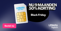 Lebara - 9 maanden 50% korting op 2-jarige contracten black friday deals